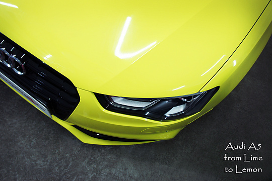 Audi A5 from Lime to Lemon