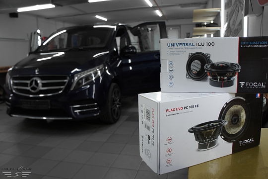 Mercedes V-klasse - шумоизоляция и замена акустики
